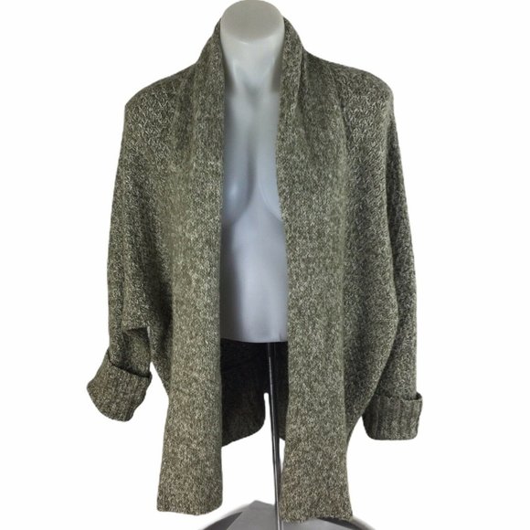 Angel of the North Green Marled Cardigan Sweater - Picture 1 of 10